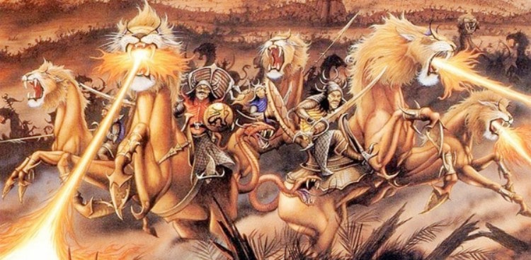 Christian Truth Center Horses with lions' heads